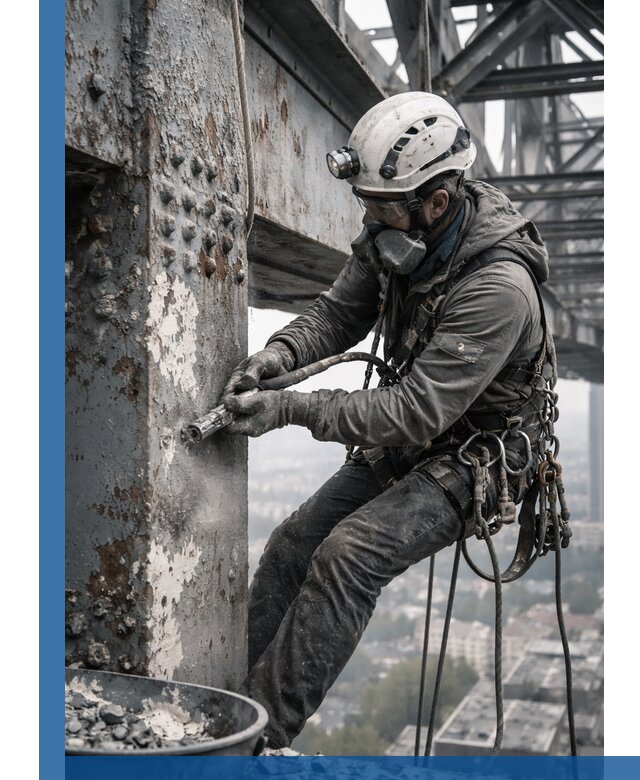 Удаление старой краски с металлических конструкций в Сорочинске