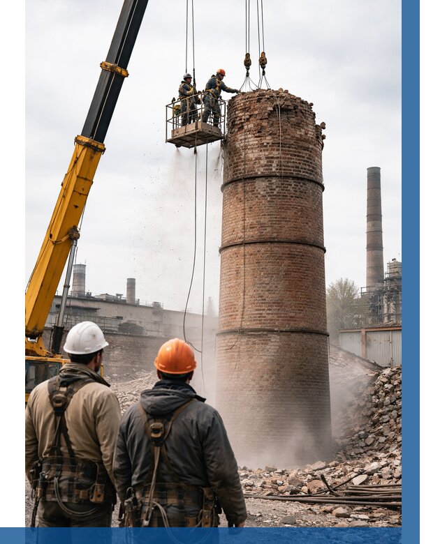 Демонтаж дымовой трубы в Сорочинске от 92952 р. | ВЫСОТНИК-Срч, смета