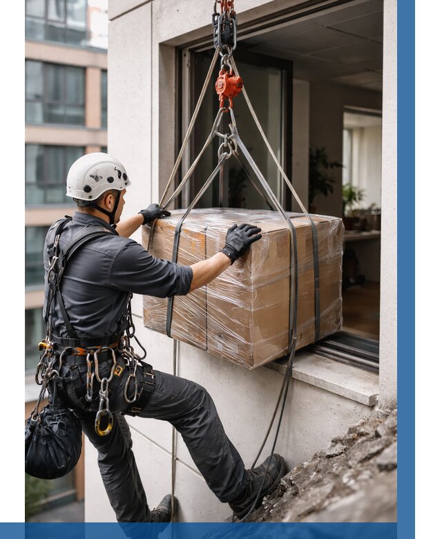 Подъем груза через окно в Сорочинске от 4648 р. | ВЫСОТНИК-Срч