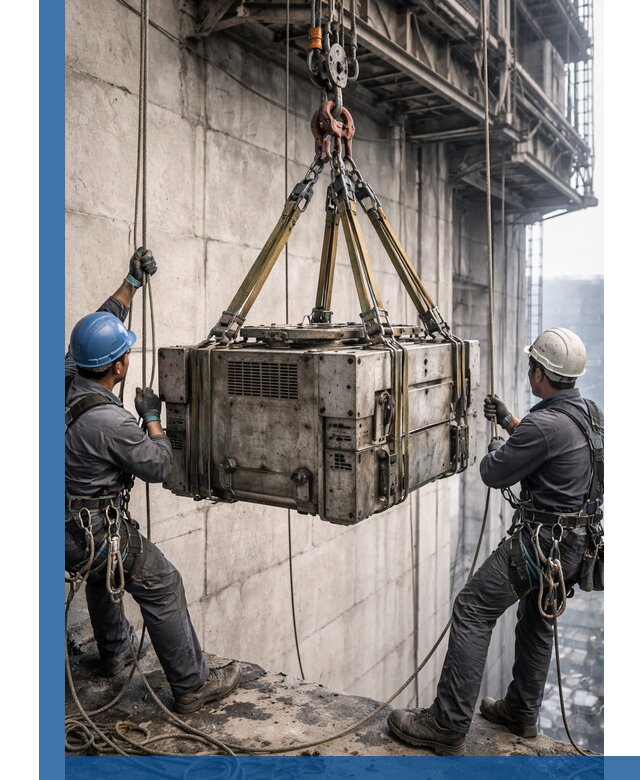 Такелажные работы на высоте, подъем и монтаж грузов в Сорочинске