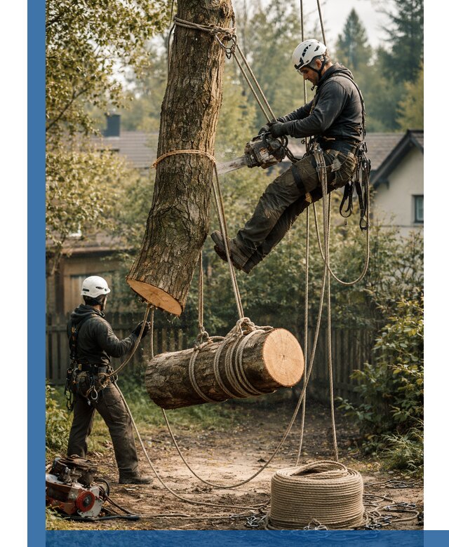 Валка деревьев частями в Сорочинске, безопасно и аккуратно