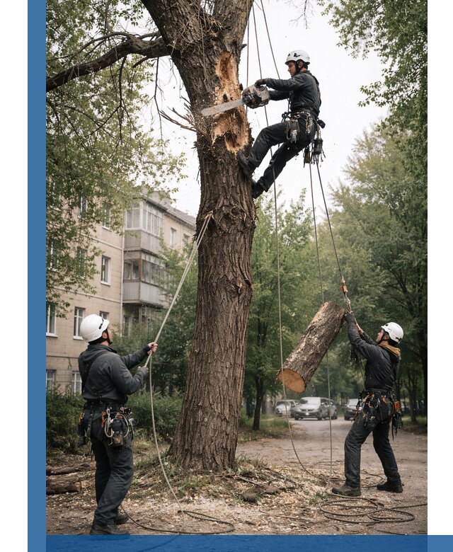 Срочное удаление аварийных деревьев в Сорочинске с гарантией безопасности
