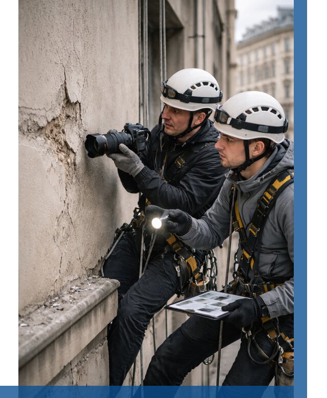 Фотофиксация дефектов фасада в Сорочинске от 4648 р. | ВЫСОТНИК-Срч