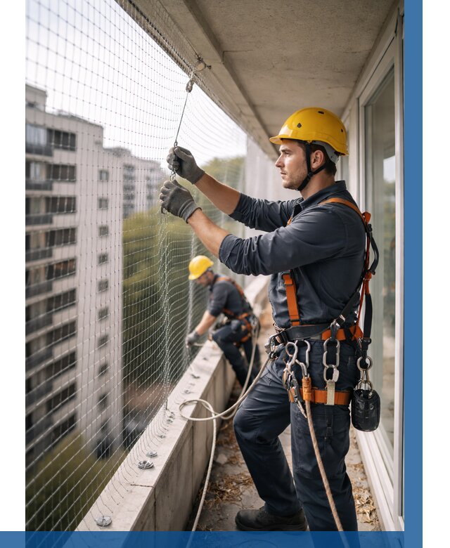 Монтаж сетки от птиц в Сорочинске от 4648 р. | ВЫСОТНИК-Срч